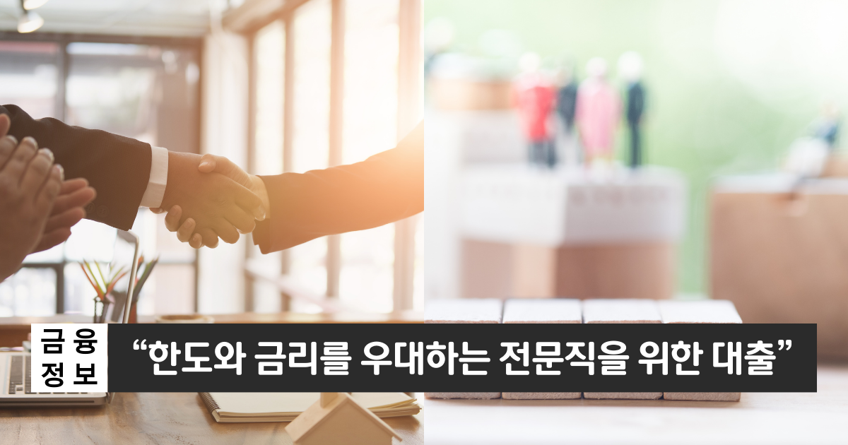 “전문직의 자금융통을 지원합니다”..하나은행 전문직 신용대출